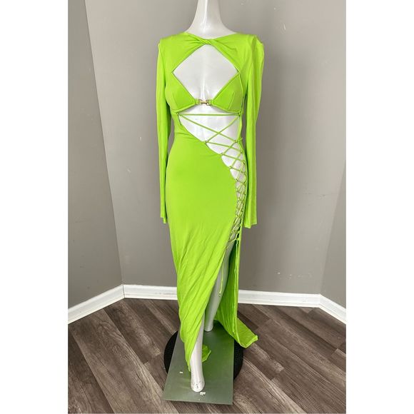 Dundas Blink Lace-Up Column Gown - Picture 7 of 16